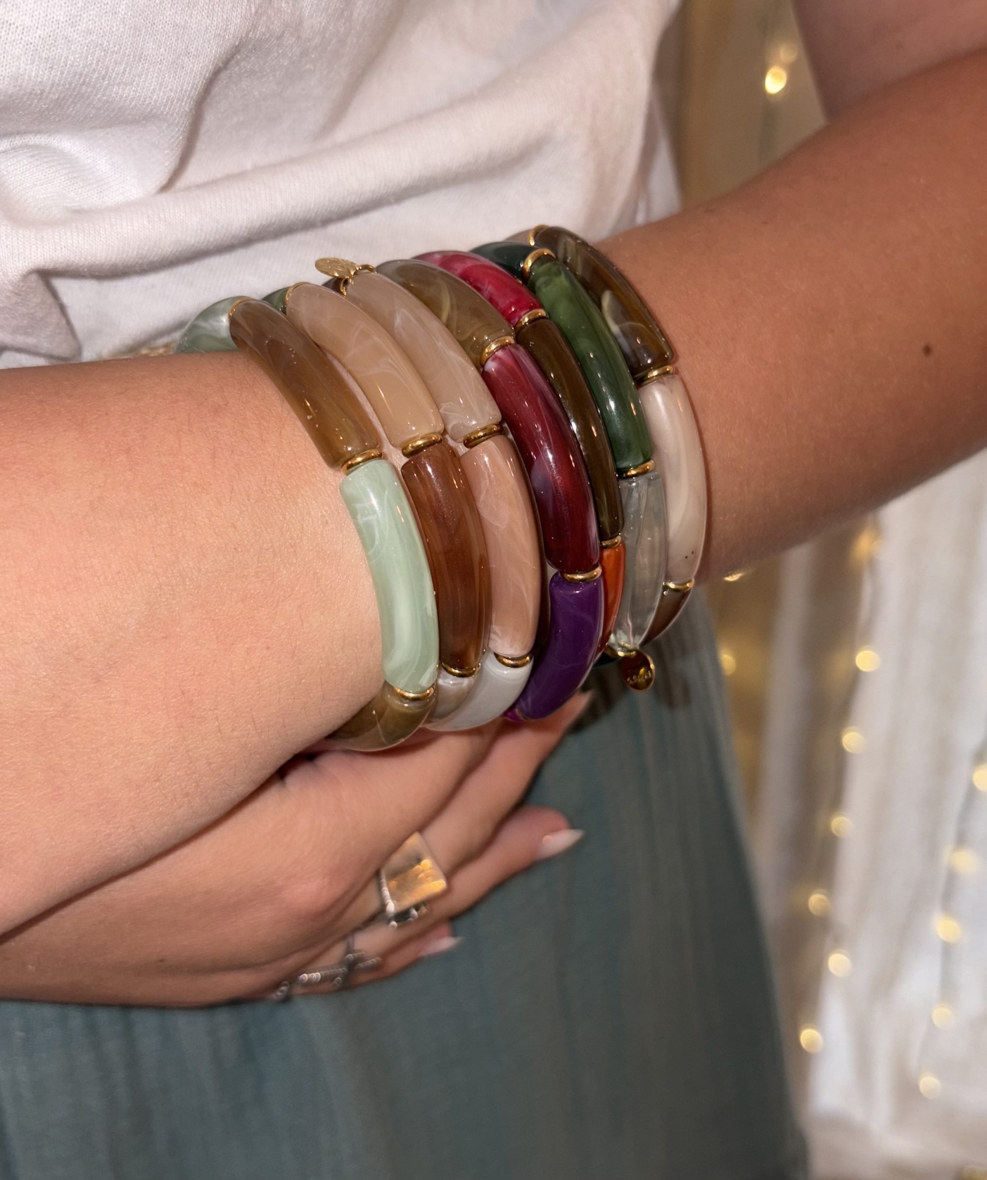 Bracelet Pierre Elastique - Épais