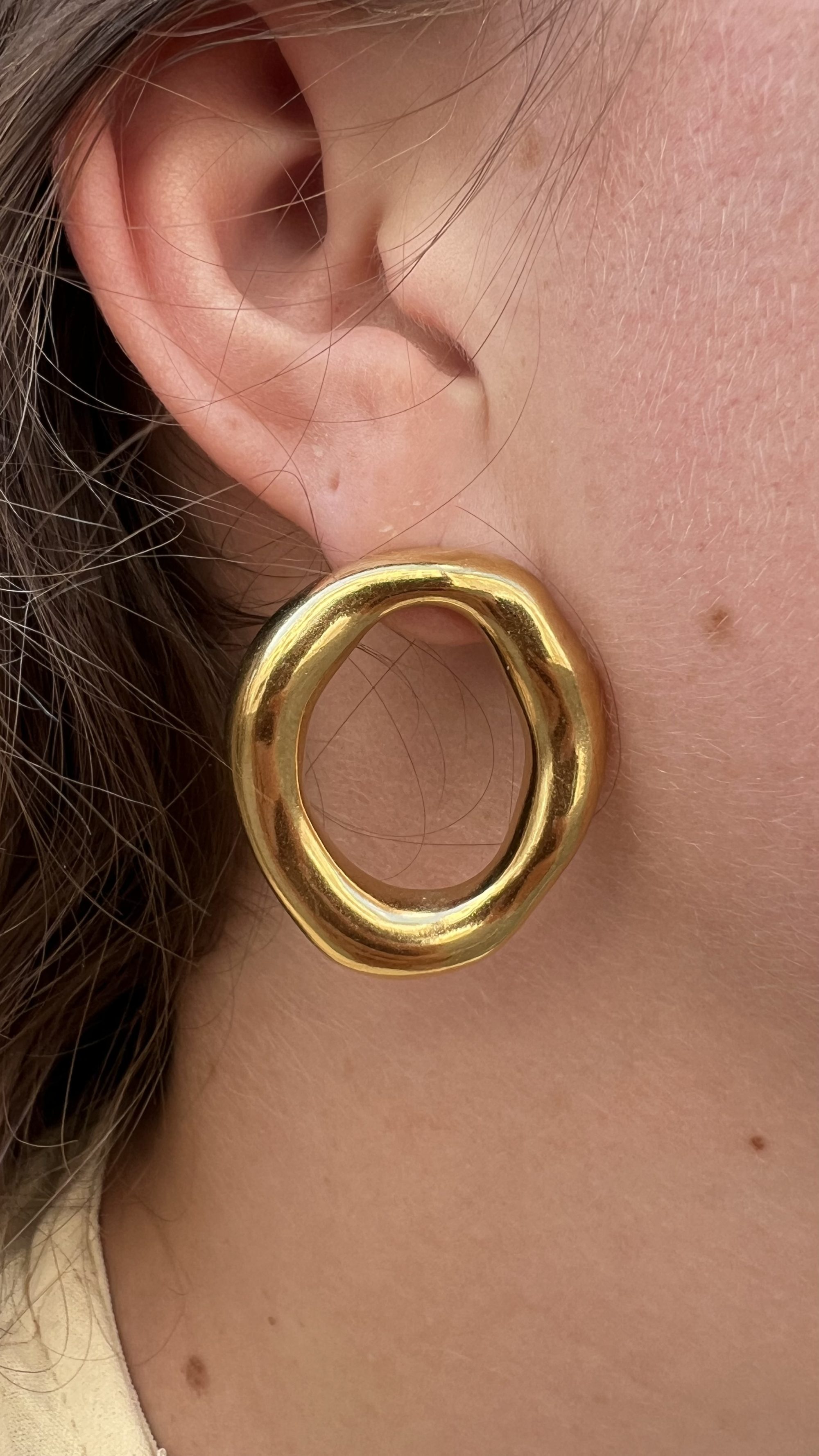 Boucles d'oreilles - Rond Doré