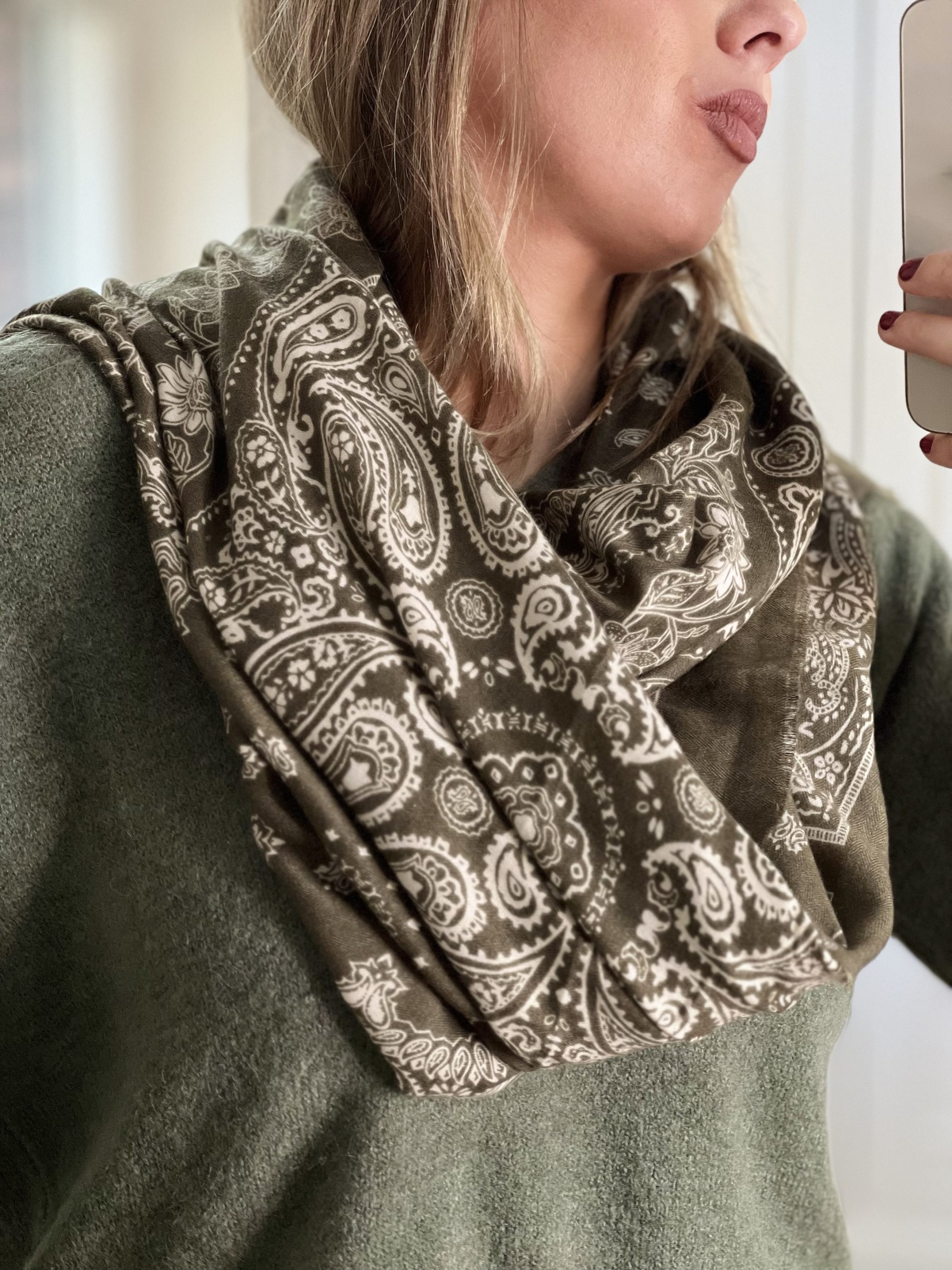 Foulard cachemire Vert