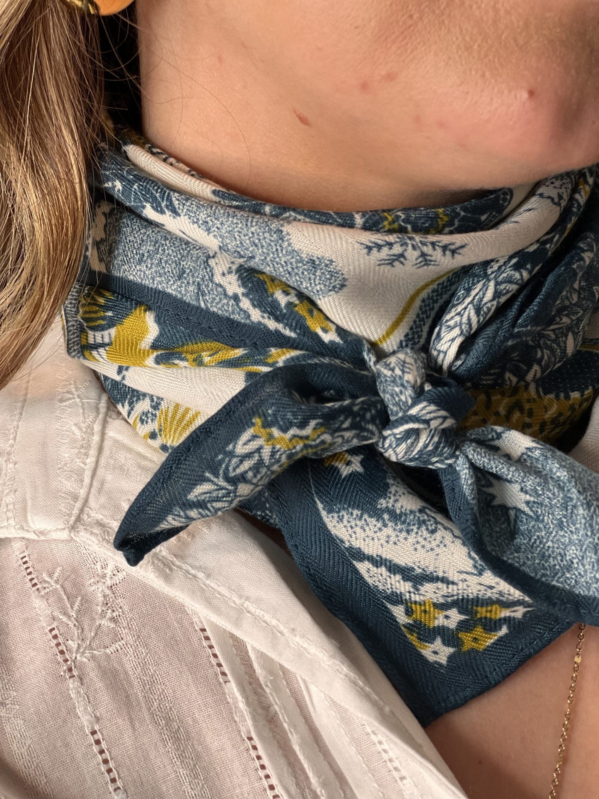 Foulard Anaé bleu