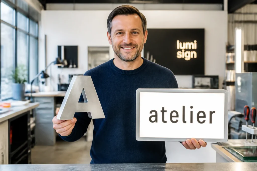 combien coûte une enseigne de magasin